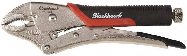 Blackhawk by Proto - 8-5/8" OAL Curved Jaw Locking Pliers - 1-39/64" Jaw Width, 9/16" Jaw Depth, Standard Handle - Benchmark Tooling