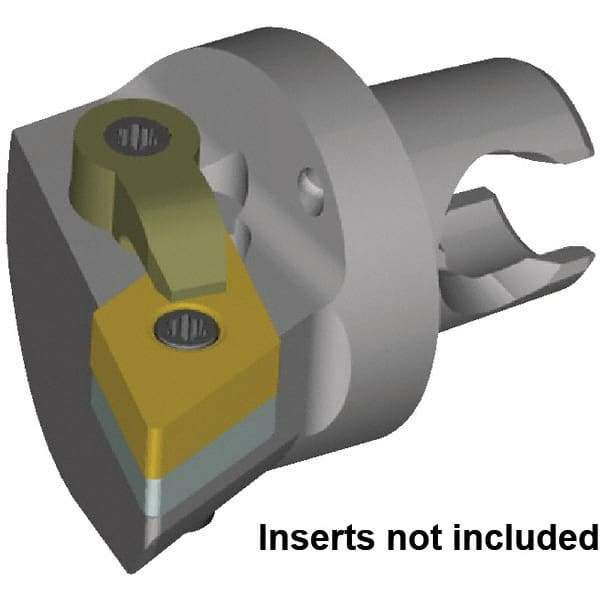 Kennametal - Right Hand Cut, 40mm Min Bore Diam, Size KM2532 Steel Modular Boring Cutting Unit Head - 30mm Max Bore Depth, Through Coolant, Compatible with DN..150408, DN..432 - Benchmark Tooling