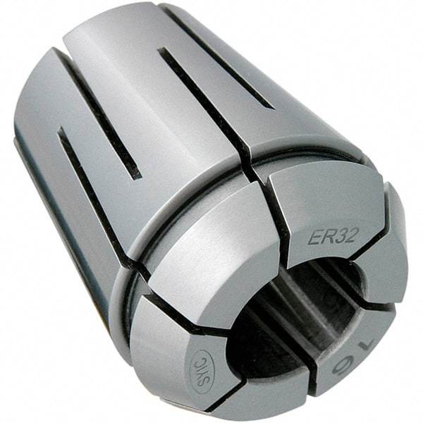 Techniks - 15/64" ER32 Coolant Collet - 1.575" OAL, 1.3" Overall Diam - Exact Industrial Supply