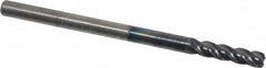 Kennametal - 1/8", 4 Flute, Solid Carbide, Corner Chamfer End Mill - 2" OAL, 1/2" LOC - Benchmark Tooling