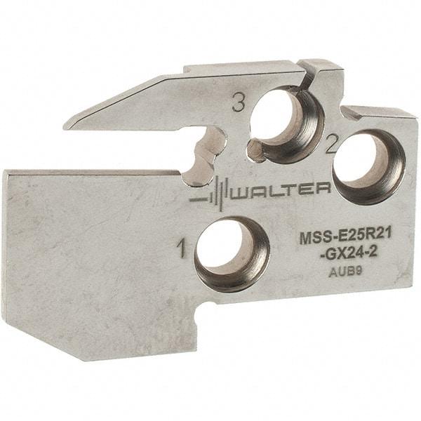 Walter - Right Hand Cut, Single End Indexable Cut-Off Blade - 0.827" Max Depth of Cut, MSS-E Blade - Benchmark Tooling