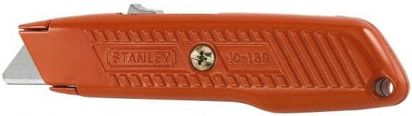 Stanley - Retractable Utility Knife - 1-7/8" Carbon Steel Blade, Gray Zinc Handle, 1 Blade Included - Benchmark Tooling