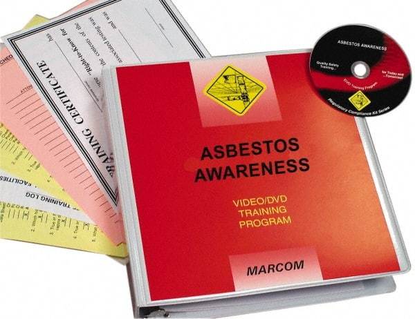 Marcom - Asbestos Awareness, Multimedia Training Kit - 14 Minute Run Time DVD, English and Spanish - Benchmark Tooling