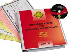 Marcom - OSHA Recordkeeping for Managers and Supervisors, Multimedia Training Kit - 20 Minute Run Time DVD, English and Spanish - Benchmark Tooling