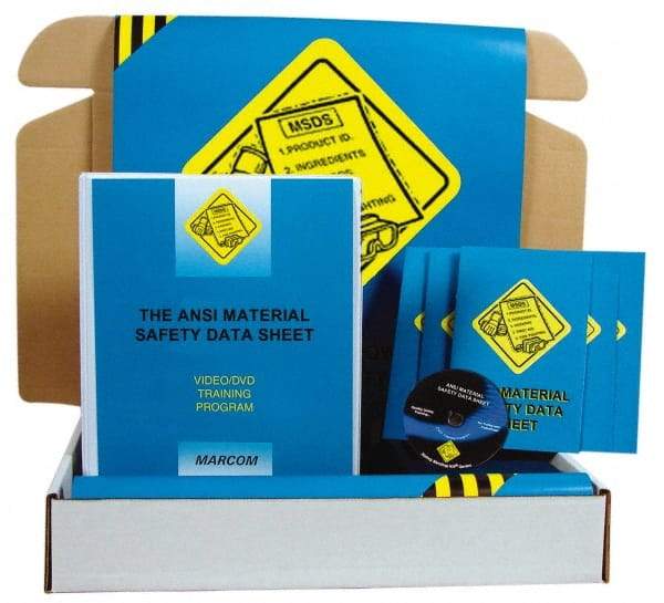 Marcom - The ANSI Material Safety Data Sheet, Multimedia Training Kit - 13 Minute Run Time DVD, English and Spanish - Benchmark Tooling