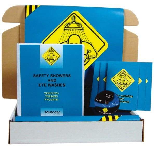 Marcom - Safety Showers and Eye Washes, Multimedia Training Kit - 12 Minute Run Time DVD, English and Spanish - Benchmark Tooling