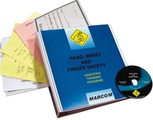 Marcom - Hand, Wrist and Finger Safety, Multimedia Training Kit - 12 Minute Run Time DVD, English and Spanish - Benchmark Tooling