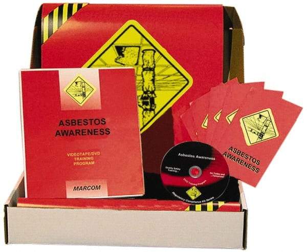 Marcom - Asbestos Awareness, Multimedia Training Kit - 14 Minute Run Time DVD, English and Spanish - Benchmark Tooling