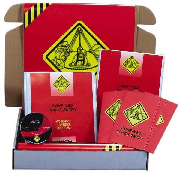 Marcom - Confined Space Entry, Multimedia Training Kit - 19 Minute Run Time DVD, English and Spanish - Benchmark Tooling