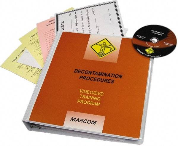 Marcom - Decontamination Procedures, Multimedia Training Kit - 16 min Run Time DVD, English & Spanish - Benchmark Tooling