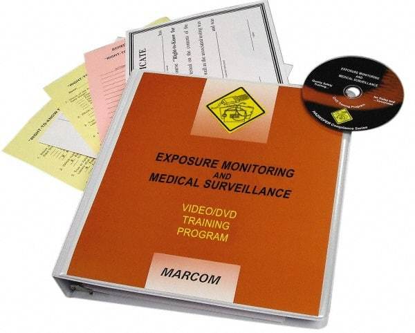 Marcom - Exposure Monitoring & Medical Surveillance, Multimedia Training Kit - 20 min Run Time DVD, English & Spanish - Benchmark Tooling