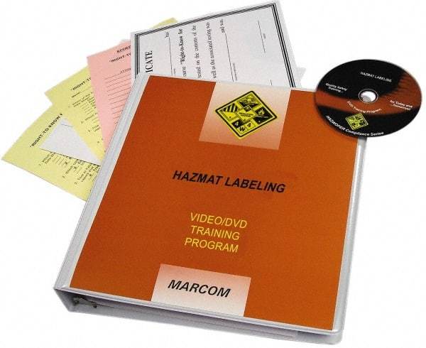 Marcom - HazMat Labeling, Multimedia Training Kit - 21 min Run Time DVD, English & Spanish - Benchmark Tooling