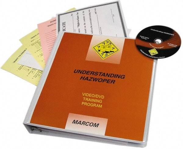 Marcom - Understanding HAZWOPER, Multimedia Training Kit - 26 min Run Time DVD, English & Spanish - Benchmark Tooling