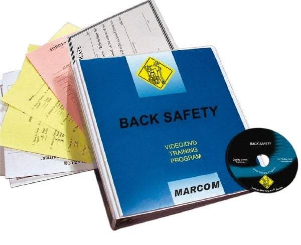 Marcom - Back Safety, Multimedia Training Kit - 21 Minute Run Time DVD, English and Spanish - Benchmark Tooling