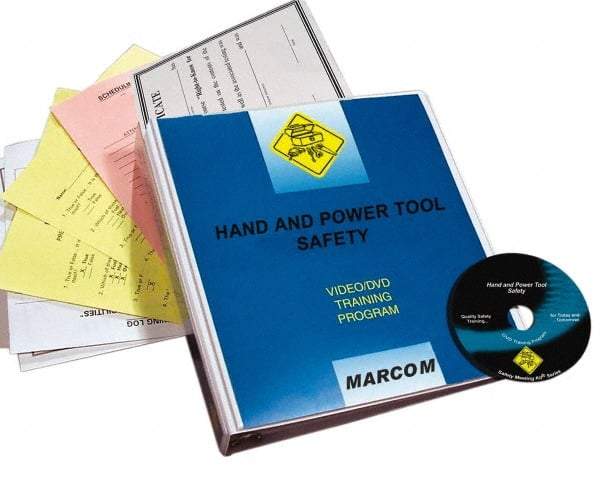 Marcom - Hand and Power Tool Safety, Multimedia Training Kit - 18 Minute Run Time DVD, English and Spanish - Benchmark Tooling