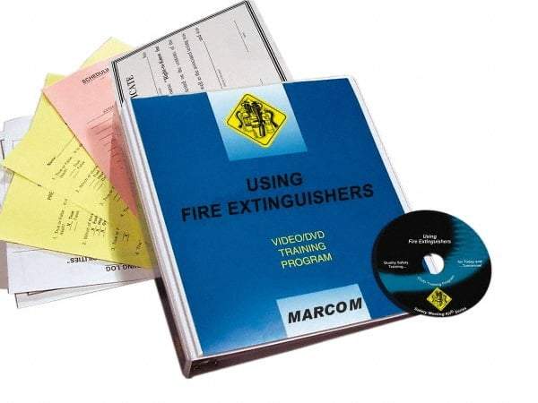 Marcom - Using Fire Extinguishers, Multimedia Training Kit - 18 Minute Run Time DVD, English and Spanish - Benchmark Tooling