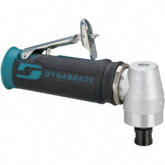 Dynabrade - 1/4" Collet, Angle Handle, Air Angle Die Grinder - 12,000 RPM, Rear Exhaust, 23 CFM, 0.4 hp, 90 psi, 1/4 NPT Inlet - Benchmark Tooling