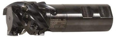 Kennametal - 40mm Cut Diam, 27.6mm Max Depth of Cut, 32mm Shank Diam, 111mm OAL, Indexable Square Shoulder Helical End Mill - EC14.., EP14.. Inserts, Weldon Shank, 0° Lead Angle, Through Coolant - Benchmark Tooling