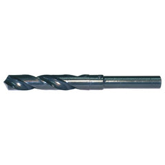 13/16 RHS / RHC HSS 118 Degree Radial Point Silver & Deming Reduced Shank Drill - Steam Oxide - Exact Industrial Supply