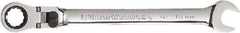 GearWrench - 16mm 12 Point Flexhead Combination Wrench - 9-1/2" OAL, Steel, Full Polish Finish - Benchmark Tooling