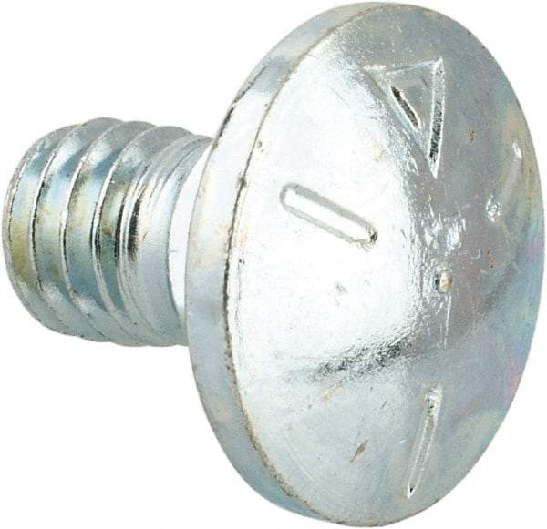 Value Collection - 5/16-18 UNC 1/2" Length Under Head, Standard Square Neck, Carriage Bolt - Grade 5 Steel, Zinc-Plated Finish - Benchmark Tooling