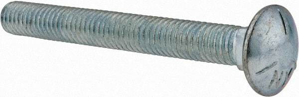 Value Collection - 3/8-16 UNC 3-1/4" Length Under Head, Standard Square Neck, Carriage Bolt - Grade 5 Steel, Zinc-Plated Finish - Benchmark Tooling