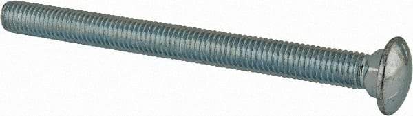 Value Collection - 1/2-13 UNC 6" Length Under Head, Standard Square Neck, Carriage Bolt - Grade 5 Steel, Zinc-Plated Finish - Benchmark Tooling