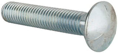 Value Collection - 5/8-11 UNC 3-1/4" Length Under Head, Standard Square Neck, Carriage Bolt - Grade 5 Steel, Zinc-Plated Finish - Benchmark Tooling