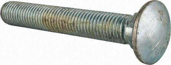 Value Collection - 3/4-10 UNC 5" Length Under Head, Standard Square Neck, Carriage Bolt - Grade 5 Steel, Zinc-Plated Finish - Benchmark Tooling