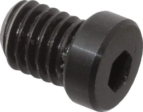 Mitee-Bite - 3/8-16, 1/2" Length, Carbon Steel, Black Oxide Finish, Cam Clamp Screw - 3/16" Drive, Use with Mitee-Bite Fixture Clamps - Benchmark Tooling