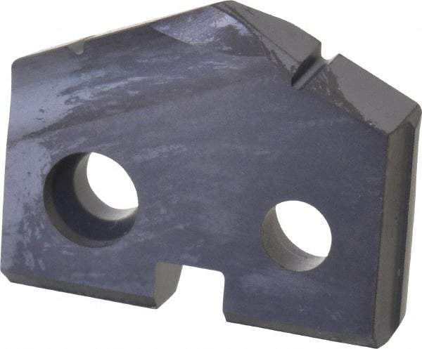 Allied Machine and Engineering - 23/32" Diam x 5/32" Thick, Seat Code 1, 132° Included Angle Spade Drill Insert - TiAlN Coated, Carbide, Grade P40, Series T-A - Benchmark Tooling
