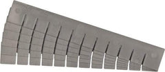 Quantum Storage - 17.4" Wide x 2-1/2" High, Gray Bin Divider - Use with DG93030 - Benchmark Tooling