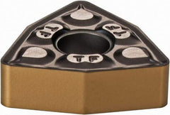 Iscar - WNMG433 TF Grade IC807 Carbide Turning Insert - TiN/TiAlN Finish, 80° Trigon, 1/2" Inscr Circle, 3/16" Thick, 3/64" Corner Radius - Benchmark Tooling