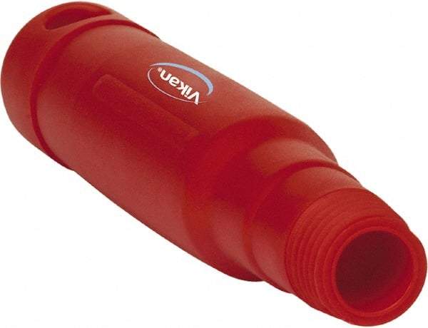 Vikan - 6-1/2 x 1-5/32" Polypropylene Squeegee Handle - European Threaded Connection, Red - Benchmark Tooling