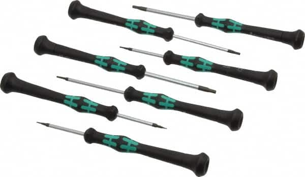 Wera - 7 Piece, 0.7 to 3mm Hex Driver Set - Comes in Cardboard Box - Benchmark Tooling