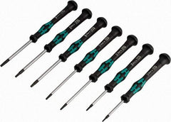 Wera - 7 Piece T5 to T15 Micro Handle Torx Driver Set - T5, T6, T7, T8, T9, T10, T15 - Benchmark Tooling