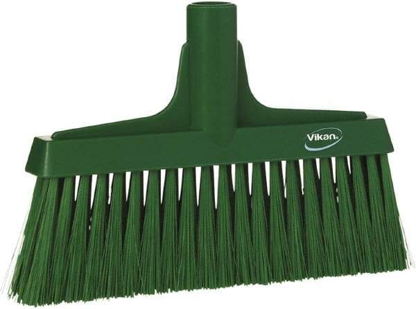 Vikan - 6-3/4" OAL Polyester Bristle Lobby Broom - 3" Bristle Length, 9-1/2" Wide - Benchmark Tooling