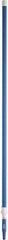 Vikan - 115 x 1-1/4" Aluminum Squeegee Handle - European Threaded Connection, Blue, Telescoping - Benchmark Tooling