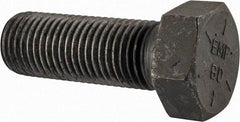 Value Collection - 1-3/4 - 5 UNC, 5" Length Under Head Hex Head Cap Screw - Partially Threaded, Grade 8 Alloy Steel, Uncoated, 2-5/8" Hex - Benchmark Tooling