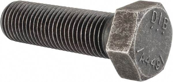 Value Collection - 1-3/4 - 5 UNC, 6" Length Under Head Hex Head Cap Screw - Partially Threaded, Grade 5 Steel, Uncoated, 2-5/8" Hex - Benchmark Tooling