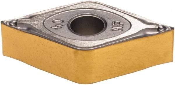 Iscar - DNMG441 NF Grade IC807 Carbide Turning Insert - TiN/TiAlN Finish, 55° Diamond, 1/2" Inscr Circle, 1/4" Thick, 1/64" Corner Radius - Benchmark Tooling