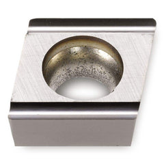 Turning Insert:  CCET32.50R-GF TT9020,  Solid Carbide TiCN Finish,  Right Hand,  0.3820″ Long,  3/8″ Inscribed Circle,  0.0040″ Corner Radius,  80.0 &deg N/A Diamond,  Series  CCET