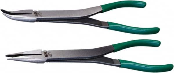 SK - 2 Piece Needle Nose Plier Set - Comes in Plastic Pouch - Benchmark Tooling