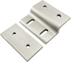 80/20 Inc. - 80mm Wide, Open Shelving Accessory/Component - Aluminum, Clear Anodized Finish, 77mm Long, Use with 40 Series & Bolt Kits 75-3422 & 13-8320 - Benchmark Tooling