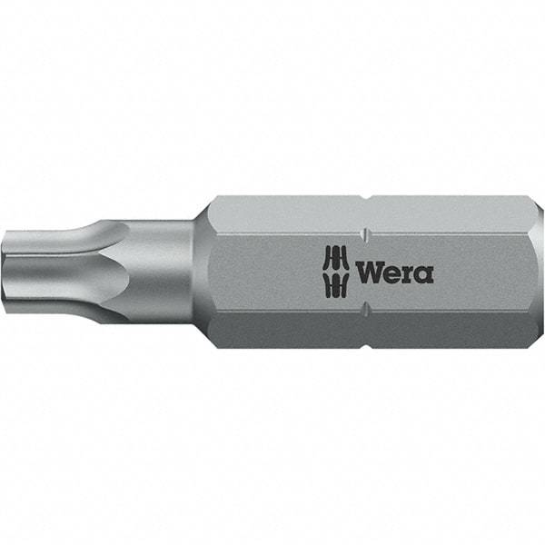 Wera - 1/4" Drive T20 Torx Screwdriver Bit - 1" OAL, Insert Bit - Benchmark Tooling