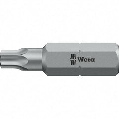 Wera - 1/4" Drive T20 Torx Screwdriver Bit - 1" OAL, Insert Bit - Benchmark Tooling