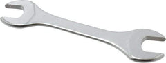 Facom - 12mm x 13mm Stubby Open End Wrench - 4-5/16" OAL, Double End, Satin Finish, 15° Head Angle - Benchmark Tooling