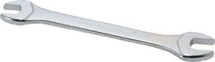 Facom - 6mm x 7mm Stubby Open End Wrench - 3-5/16" OAL, Double End, Satin Finish, 15° Head Angle - Benchmark Tooling
