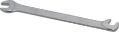 Facom - 4mm Stubby Extra Thin Open End Wrench - 2-3/4" OAL, Double End, Satin Finish, 15° & 75° Head Angle - Benchmark Tooling