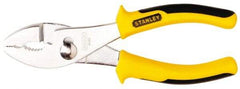 Stanley - 6-5/8" OAL, 1-27/64" Jaw Length, Slip Joint Pliers - 2 Positions, Serrated Jaw, Slip Joint Head, Slip Joint Plier Tool, Serrated Pipe Jaw - Benchmark Tooling